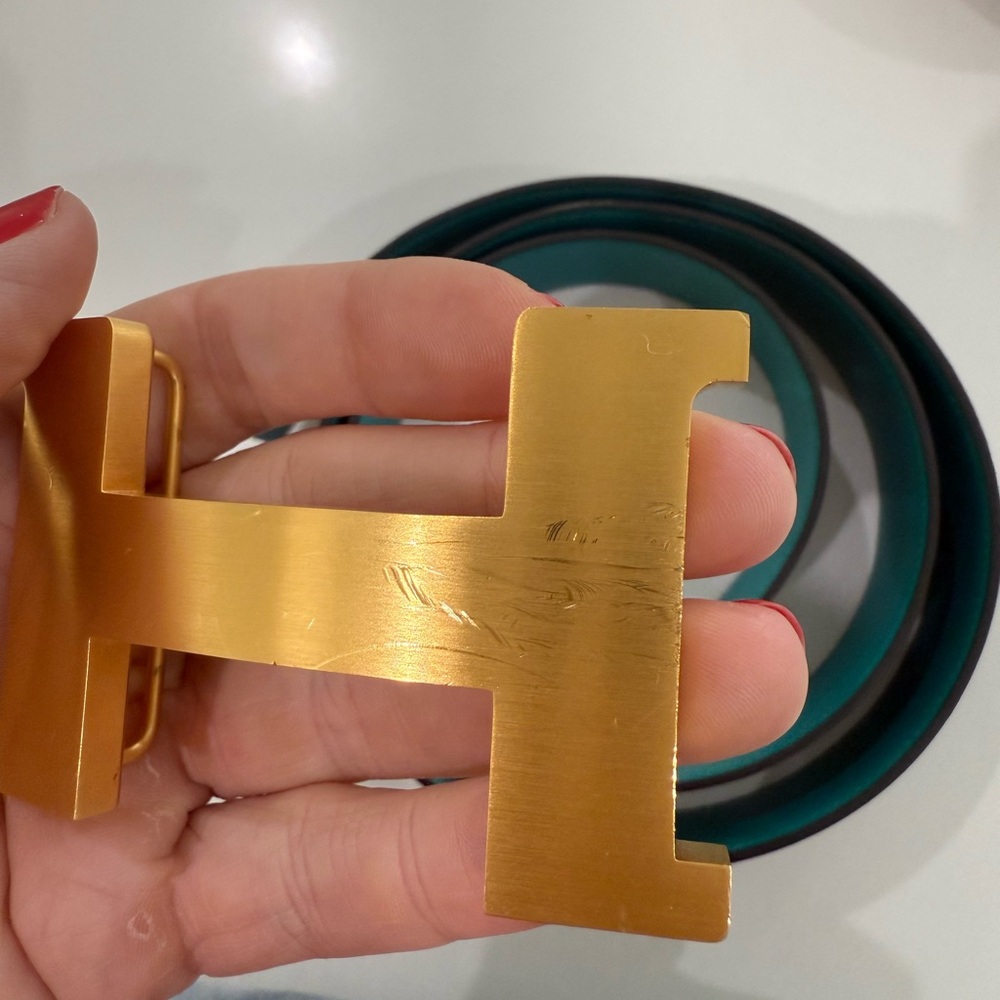 Hermes Mens Constance Belt strap and buckle size 100 larger buckle gold - Picture 7 of 12